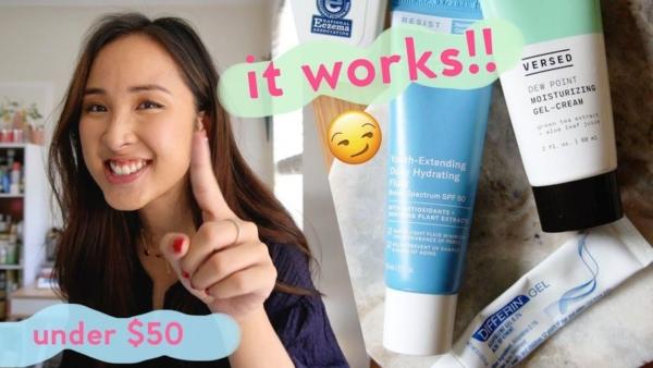 4-Step Oily, Acne, and Blackhead Routine Under $50!