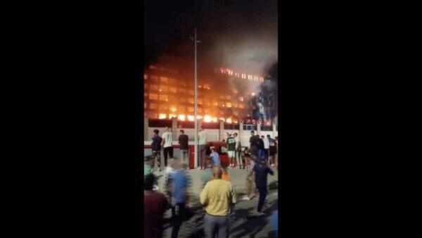 Video: Horrific Fire Engulfs Police Facility in Egypt's Ismailia