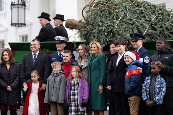 First Lady Jill Biden Receives White House Christmas Tree
